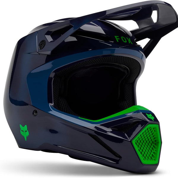 1 500 motorcycle helmet Fox Racing V1 Taunt Helmet (Navy, XX-Large)