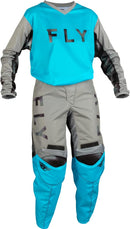 FLY Racing 2023 Women's F-16 Sky Blue/Light Grey Moto Gear Set - Pant and Jersey Combo