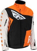Fly Racing SNX Pro Snow Jacket (Orange/Grey/Black, Large)