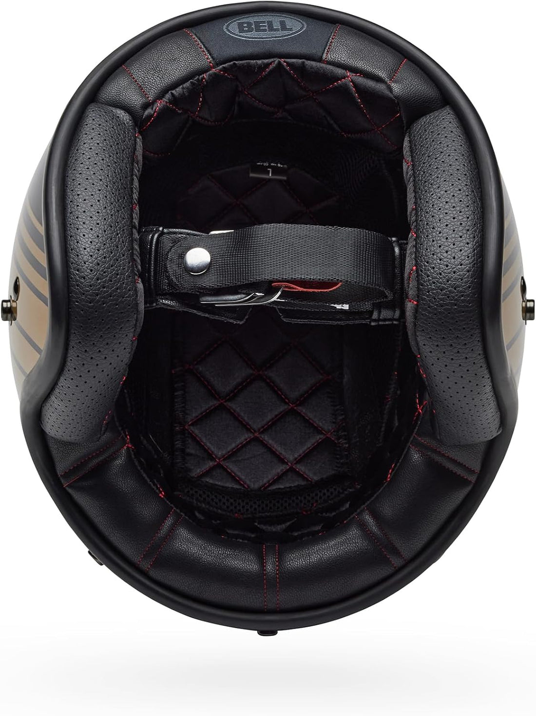 Bell Custom 500 Riding Helmet – Classic Fiberglass 3/4 Helmet with Quilted Interior & 5-Snap Visor System