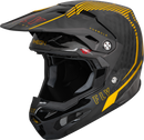 Fly Racing Adult Formula Carbon Tracer Helmet (Gold/Black, X-Small)