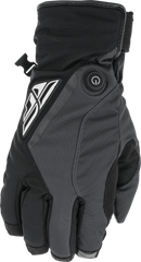Fly Racing Adult Title Heated Gloves (Black/Grey, 4X-Large)