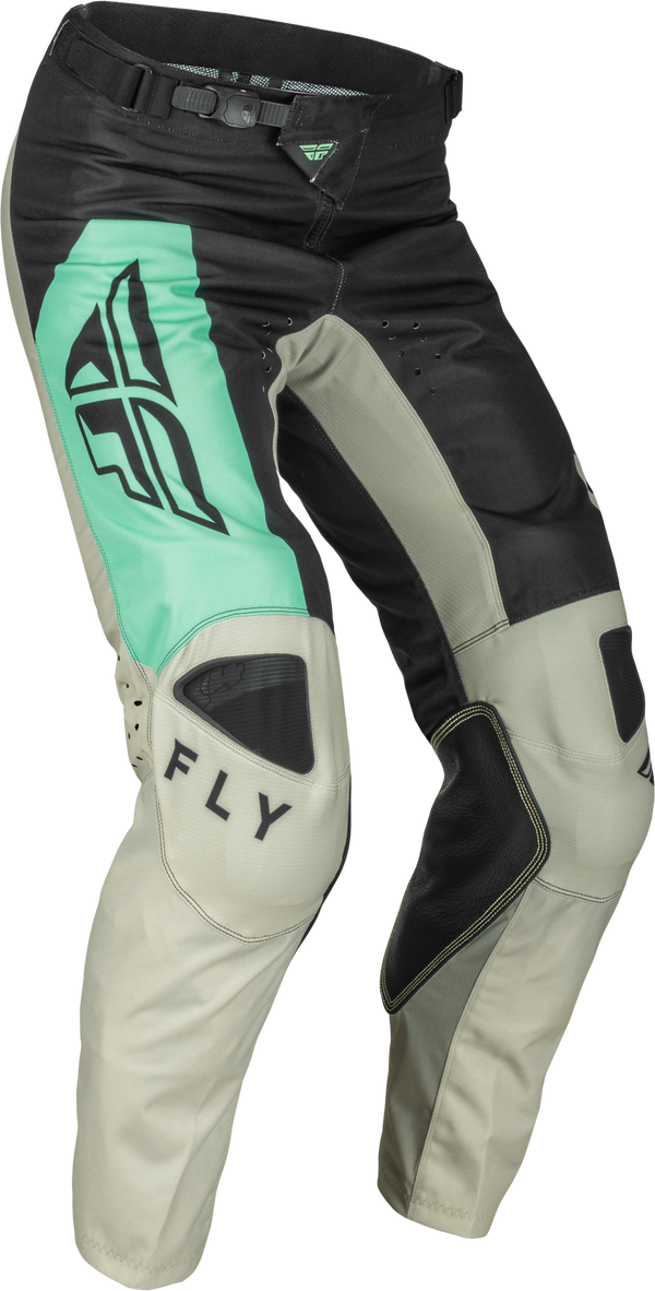 Fly Racing 2023 Adult Kinetic Jet Pants (Black/Mint/Grey, 42)