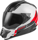GMAX GM-11 Dual Sport Helmet (Black/White/Red, X-Small)
