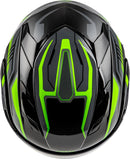 Gmax MD-01S Transistor Snow Helmet with Electric Shield and Rear LED Light  (Black/Grey/Green, XX-Large)