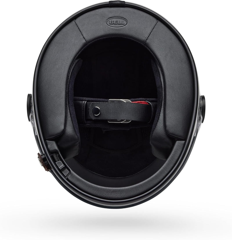Bell Bullitt GT Carbon Street Helmet – Retro Carbon Full-Face Helmet with Closable Vents & Tool-Less Shield
