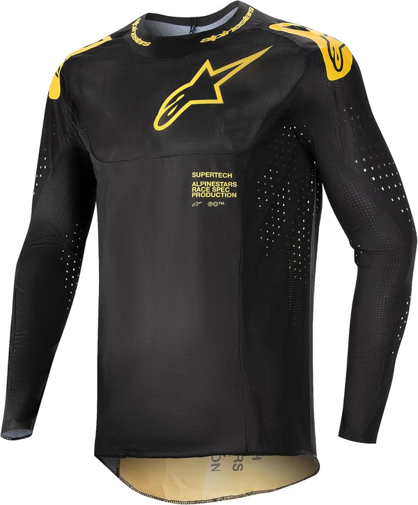 Alpinestars Supertech Ward Black/Yellow Men's  Motocross Jersey