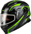 Gmax MD-01S Transistor Snow Helmet Rear LED Light (Black/Grey/Green, Small)