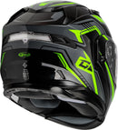 Gmax MD-01S Transistor Snow Helmet Rear LED Light (Black/Grey/Green, Small)