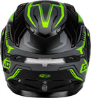 Gmax MD-01S Transistor Snow Helmet Rear LED Light (Black/Grey/Green, Small)