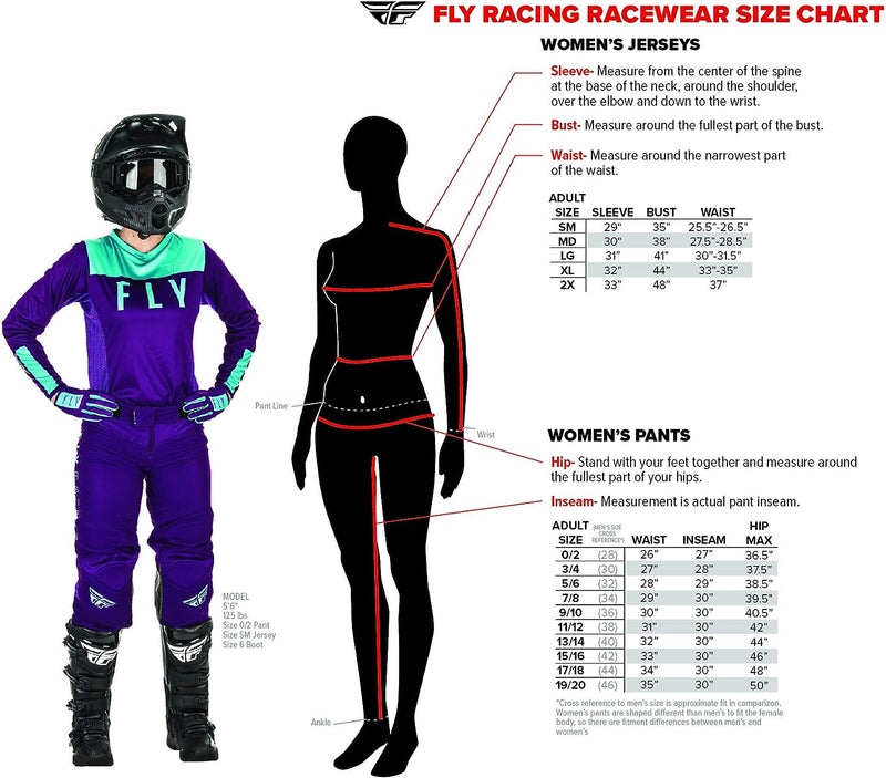 Fly Racing Women's Lite MX ATV Off-Road Motocross Pants