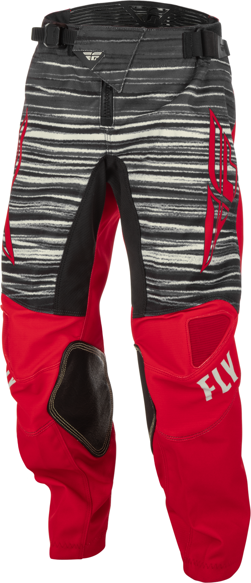 Fly Racing 2022 Youth Kinetic Wave Pants (Red/Grey, 18)