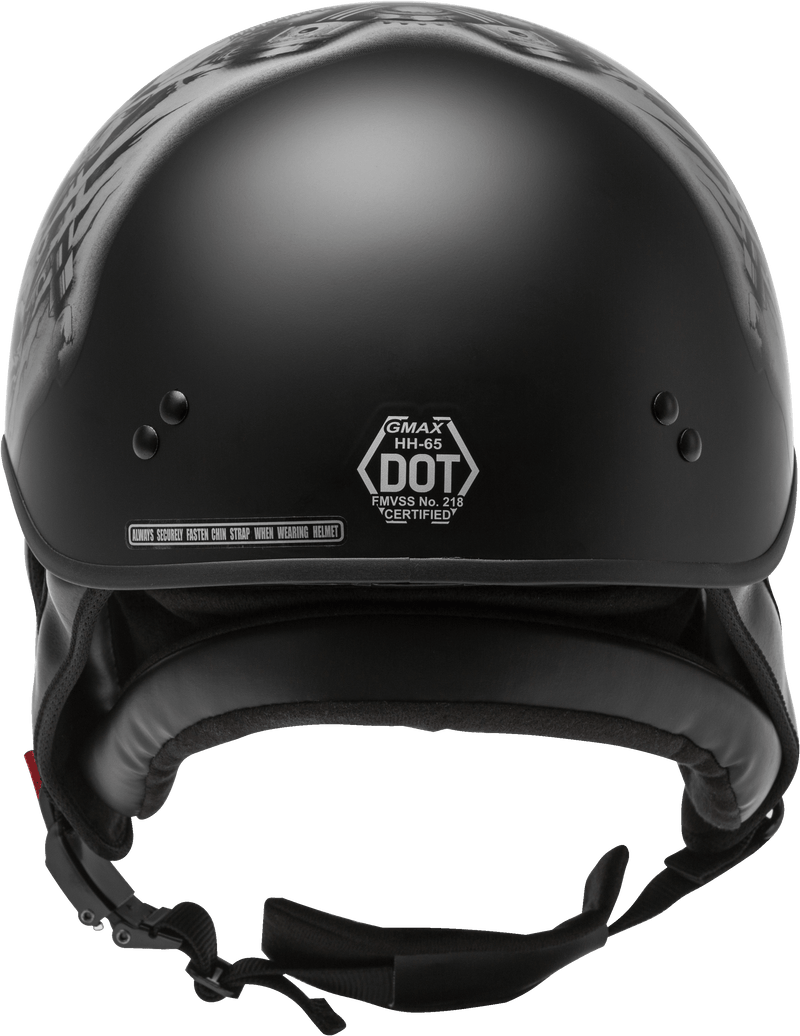 GMAX HH-65 Naked Motorcycle Street Half Helmet