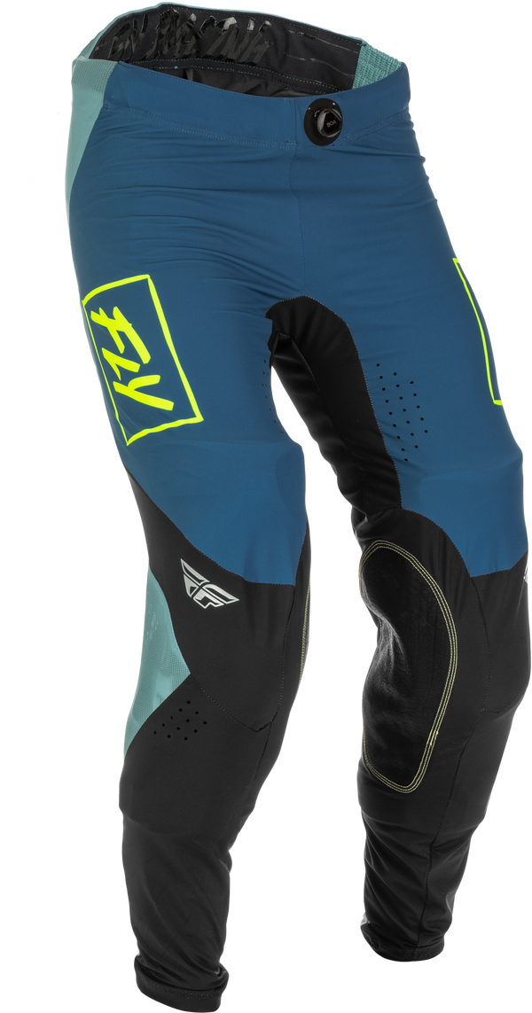 Fly Racing 2022 Adult Lite Pants (Grey/Teal/Hi-Vis, 28)
