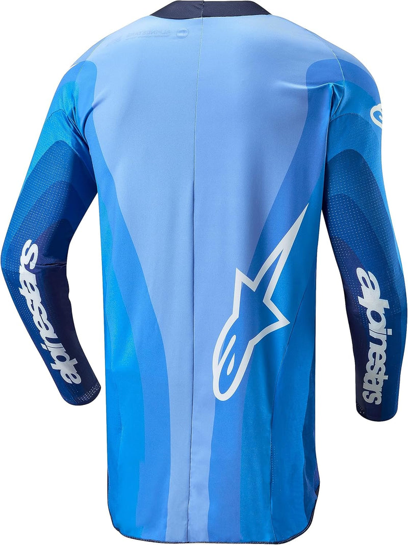Alpinestars Techstar Pneuma Dark Navy/Light Blue Men's  Motocross Jersey