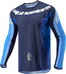 Alpinestars Techstar Pneuma Dark Navy/Light Blue Men's  Motocross Jersey