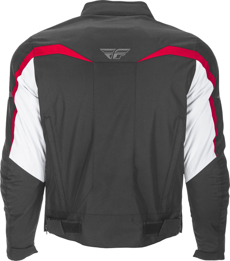 Fly Racing Butane Jacket (Black/White/Red, Medium)