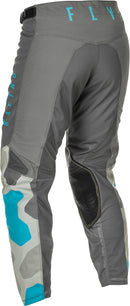 Fly Racing Kinetic K221 MX Pants-Grey/Blue 20