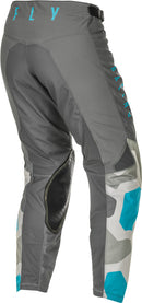 Fly Racing Kinetic K221 MX Pants-Grey/Blue, Size 18 - Durable & Race-Ready Gear!