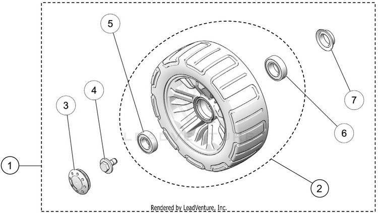 Camso 4S1 Replacement Wheel Kit - 241mm (7016-00-2260)