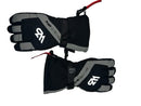 Pure Adrenaline Youth Gauntlet Snow Gloves - Black/Grey, Large, Warm & Waterproof