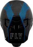 Fly Racing Adult Formula Carbon Tracer Helmet (Blue/Black, X-Small)