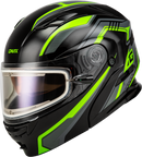 Gmax MD-01S Transistor Snow Helmet with Electric Shield and Rear LED Light