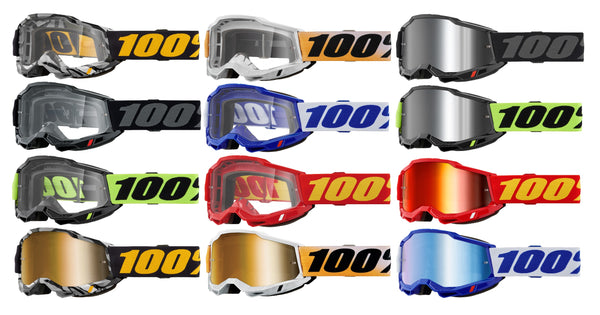 Motocross Goggles Off-Road – Dirt Bike ATV UTV BMX MX With UV400 Protection (Multiple Frame Colors)