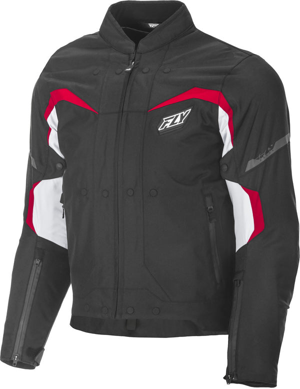 Fly Racing Butane Jacket (Black/White/Red, Medium)