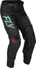 Fly Racing 2023 Adult Kinetic S.E. Rave Pants (Black/Mint/Red, 28)