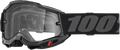 100% Accuri 2 Enduro Off Road Goggle (Black - Clear Lens)