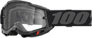 100% Accuri 2 Enduro Off Road Goggle (Black - Clear Lens)