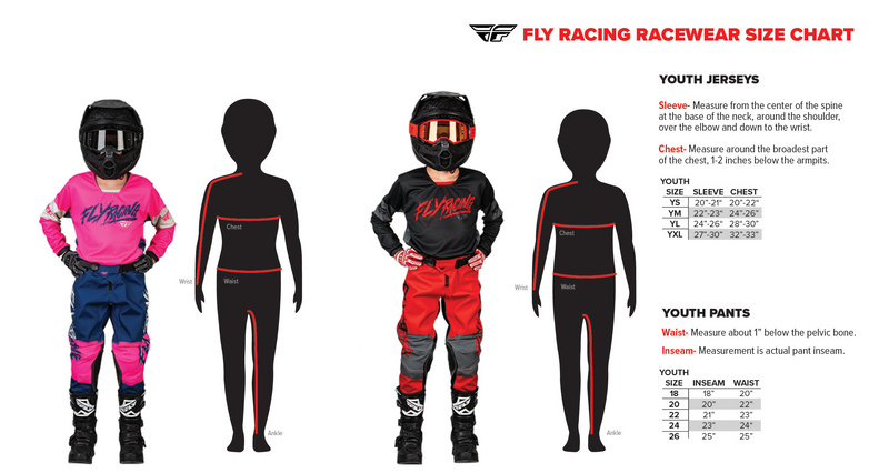 FLY Racing 2023 Youth Kinetic Mesh Moto Gear Set - Pant and Jersey Combo