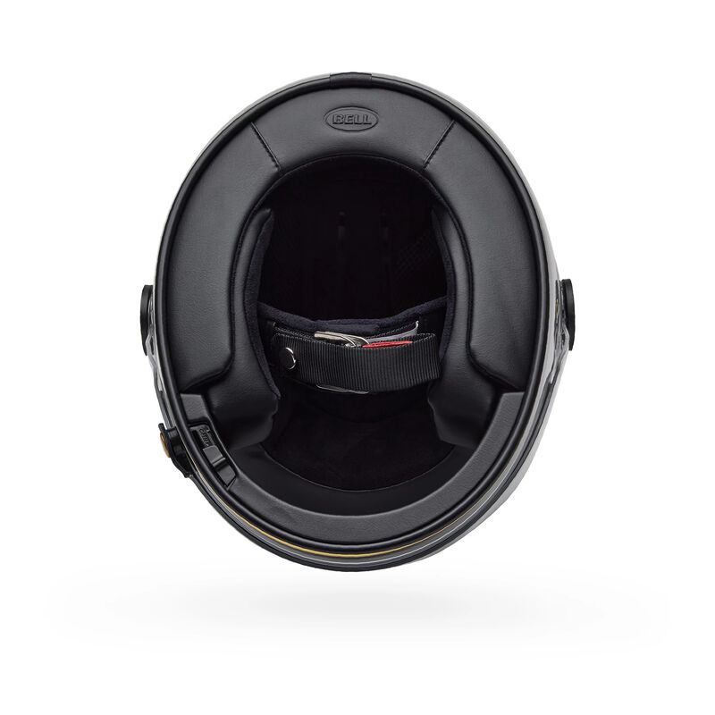 Bell Bullitt GT Carbon Street Helmet – Retro Carbon Full-Face Helmet with Closable Vents & Tool-Less Shield