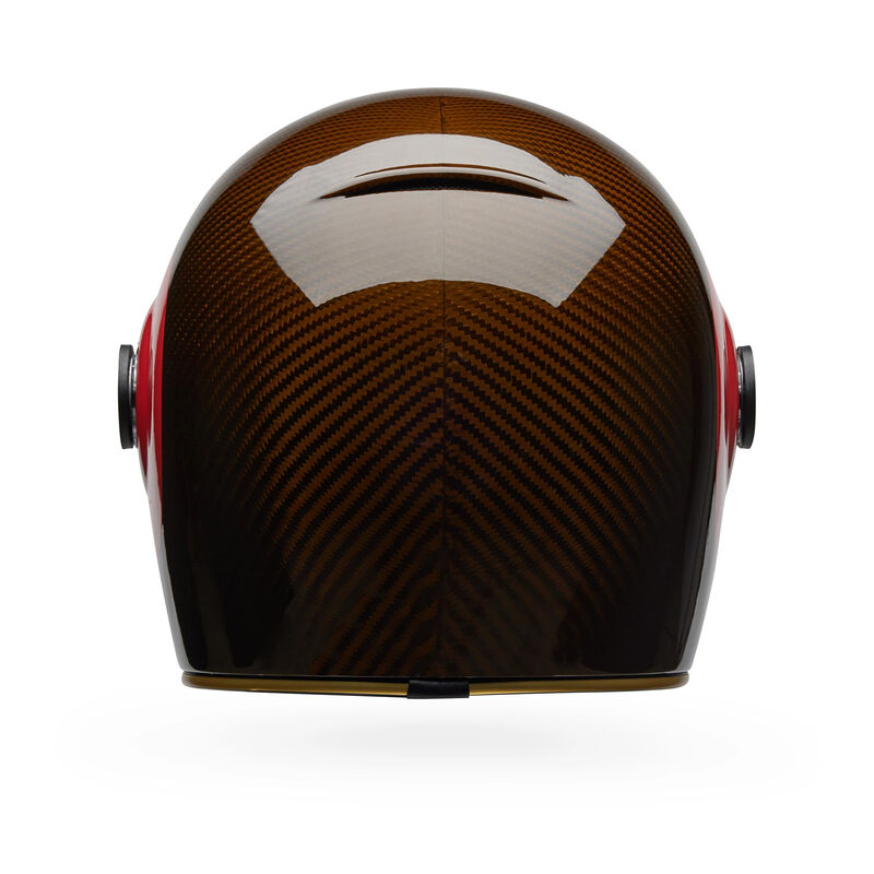 Bell Bullitt GT Carbon Street Helmet – Retro Carbon Full-Face Helmet with Closable Vents & Tool-Less Shield