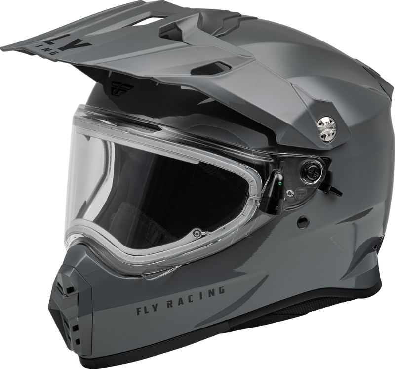Fly Racing 73-31365X Trekker Cw Solid Helmet Electric Shield Grey Xl