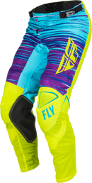 Fly Racing Kinetic Mesh Pants (Hi-Vis/Blue/Magenta, 28)