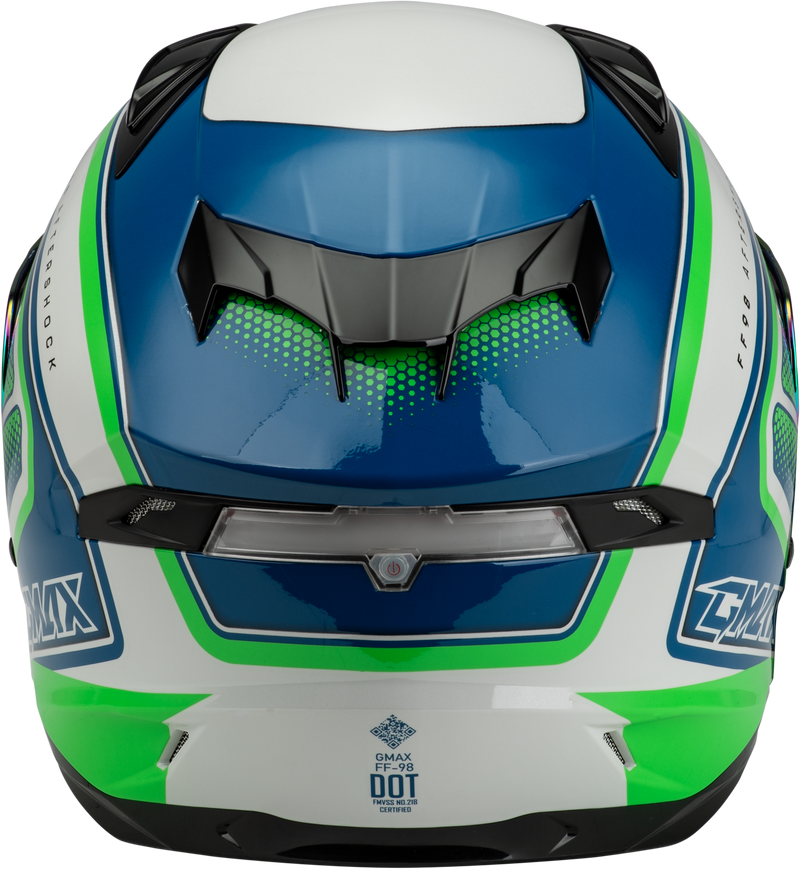 Gmax FF-98 Aftershock Full Face Helmet with Rear LED Light