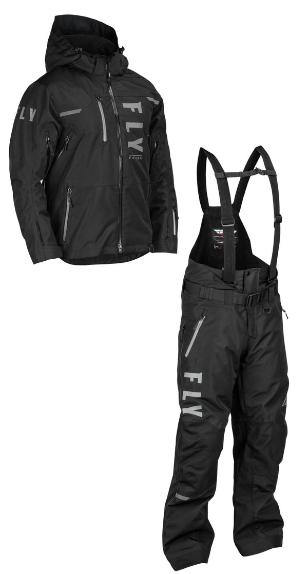 Fly Racing Carbon Snow Jacket and Bib Combo Set