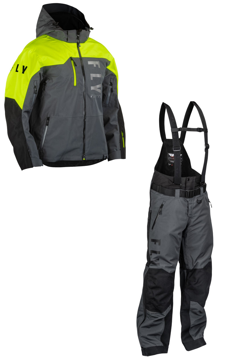 Fly Racing Carbon Snow Jacket and Bib Combo