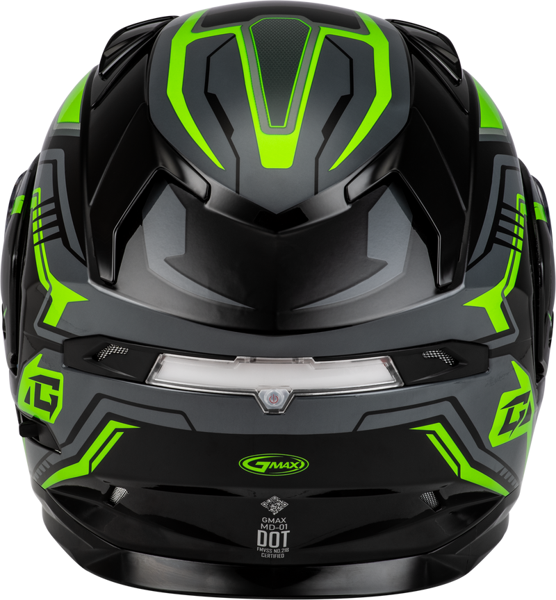 Gmax MD-01S Transistor Snow Helmet with Electric Shield and Rear LED Light