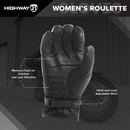 Highway 21 Women's Roulette Motorcycle Riding Gloves