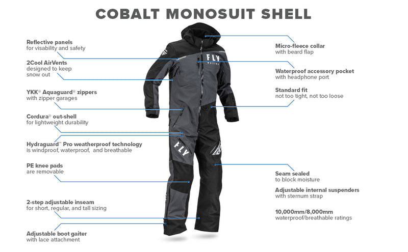 Fly Racinig Women's Cobalt Monosuit Snow Suit