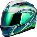 Gmax FF-98 Aftershock Full Face Helmet with Rear LED Light