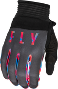 Fly Racing 2023 Adult F-16 Gloves (Grey/Pink/Blue, X-Large)