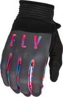 Fly Racing 2023 Adult F-16 Gloves (Grey/Pink/Blue, XX-Large)