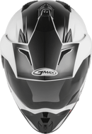 GMAX GM-11 Dual Sport Helmet (Black/White/Red, X-Small)