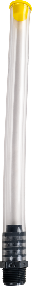 Fire Power LC Utility Container Filler Hose with Push-In Plug Cap (12 inch Clear)