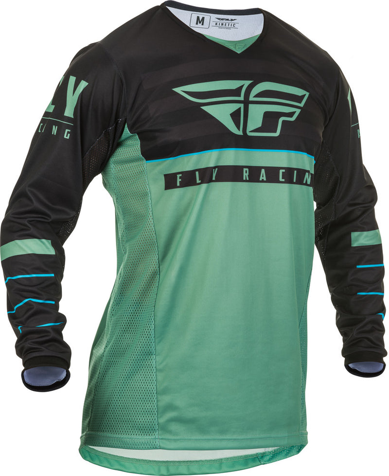 Fly Racing Kinetic K120 Sage Green/Black Youth Moto Gear Set - Pant and Jersey
