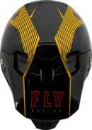 Fly Racing Adult Formula Carbon Tracer Helmet (Gold/Black, X-Small)